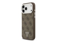 Guess 4G Triangle Logo MagSafe Case for iPhone 18 Pro Max / 17 Pro Max - Brown & Silver Guess 4G Triangle Logo MagSafe Case for iPhone 18 Pro Max / 17 Pro Max - Brown & Silver