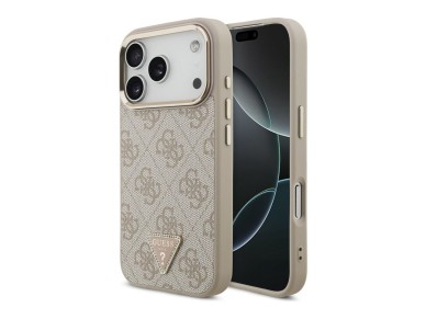 Guess 4G Triangle Logo MagSafe Case for iPhone 18 Pro / 17 Pro - Rose Gold