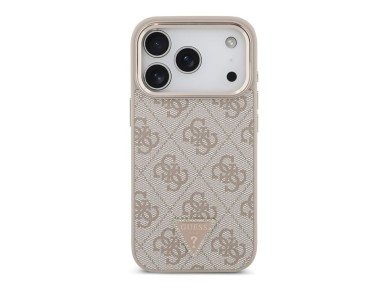 Guess 4G Triangle Logo MagSafe Case for iPhone 18 Pro / 17 Pro - Rose Gold