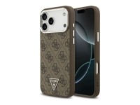 Guess 4G Triangle Logo MagSafe Case for iPhone 18 Pro Max / 17 Pro Max - Brown & Silver Guess 4G Triangle Logo MagSafe Case for iPhone 18 Pro Max / 17 Pro Max - Brown & Silver