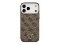 Guess 4G Triangle Logo MagSafe Case for iPhone 18 Pro Max / 17 Pro Max - Brown & Silver Guess 4G Triangle Logo MagSafe Case for iPhone 18 Pro Max / 17 Pro Max - Brown & Silver