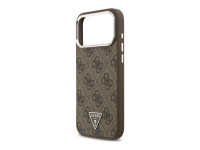 Guess 4G Triangle Logo MagSafe Case for iPhone 18 Pro Max / 17 Pro Max - Brown & Silver Guess 4G Triangle Logo MagSafe Case for iPhone 18 Pro Max / 17 Pro Max - Brown & Silver