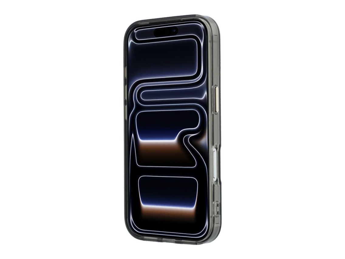 Capa MagSafe Guess IML Ring Stand 360 com Logo em Metal para iPhone 17 Pro Max / 18 Pro Max - Preta