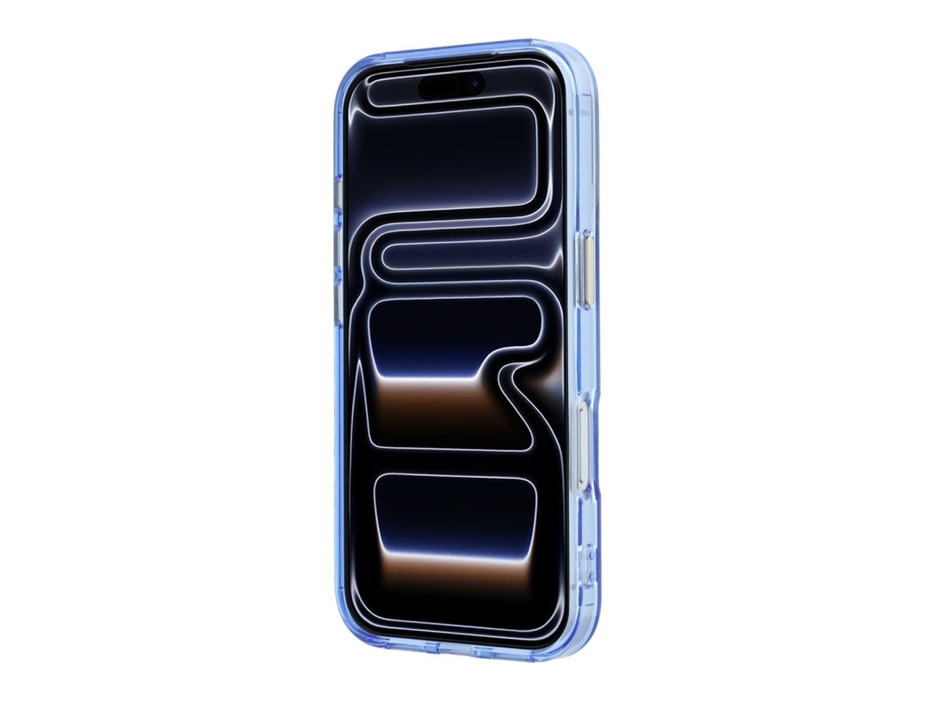 Guess IML Ring Stand 360 Script Metal Logo MagSafe Case for iPhone 17 Pro / 18 Pro - Light Blue