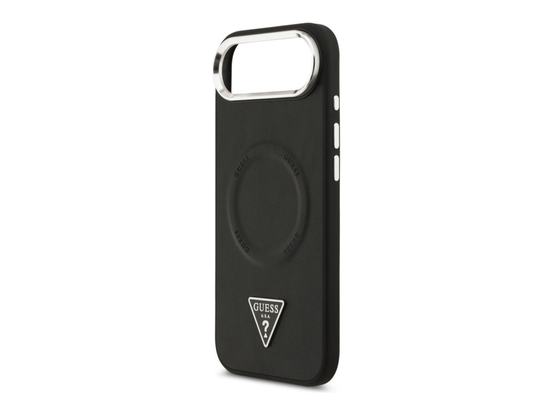 Funda Guess con logo triangular y MagSafe para iPhone Air - Negra