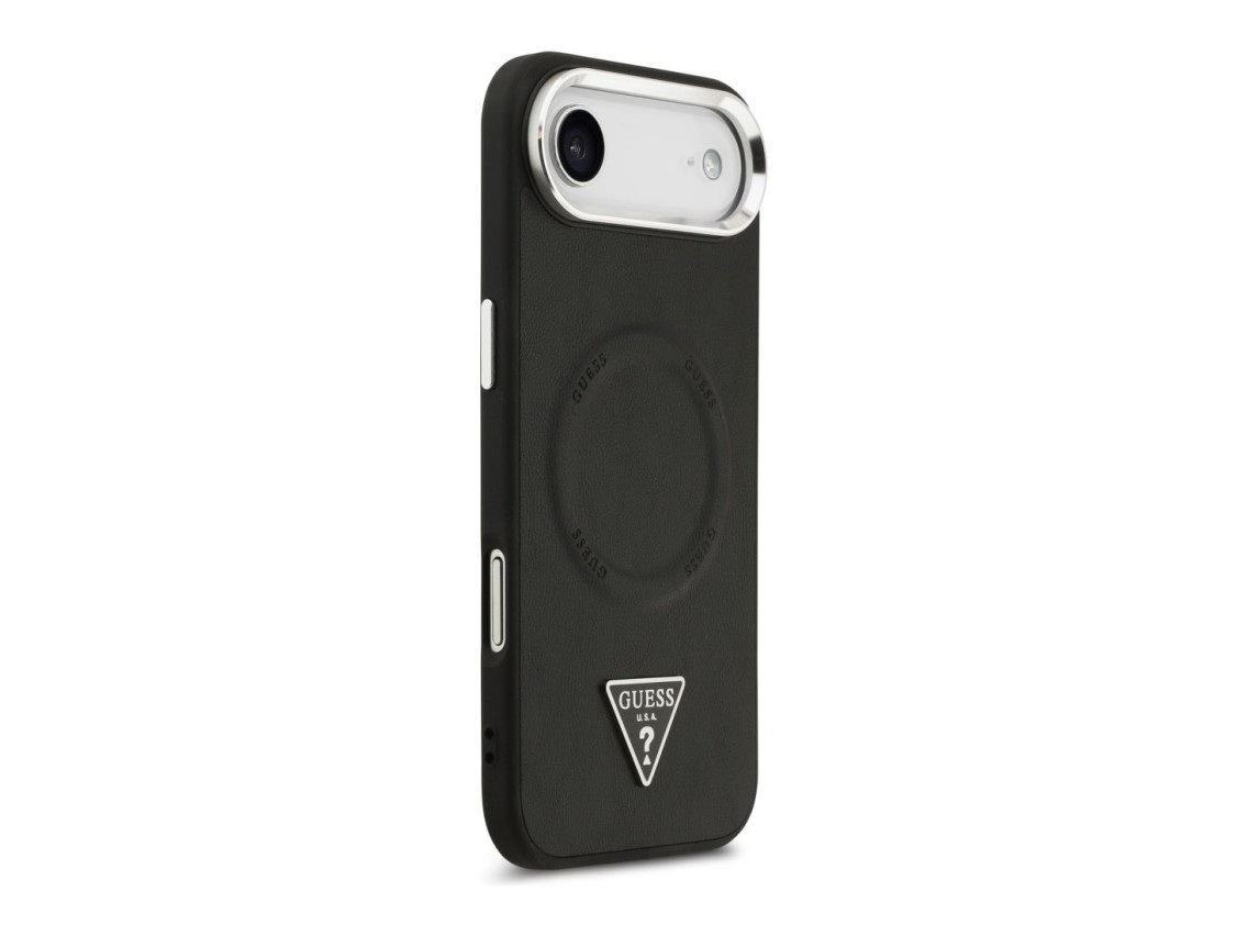 Funda Guess con logo triangular y MagSafe para iPhone Air - Negra