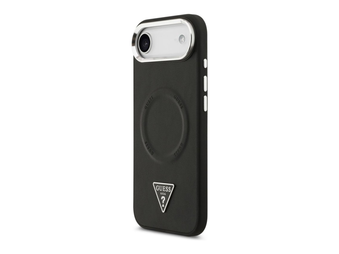 Funda Guess con logo triangular y MagSafe para iPhone Air - Negra