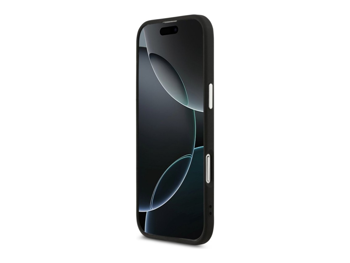 Funda Guess con logo triangular y MagSafe para iPhone Air - Negra