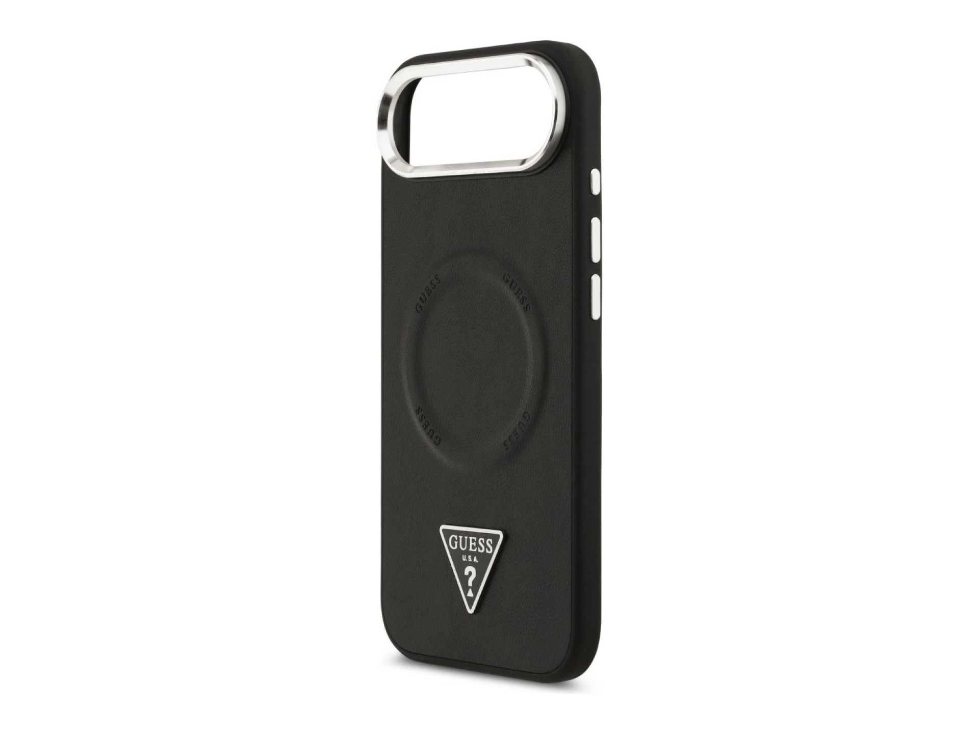 Funda Guess con logo triangular y MagSafe para iPhone Air - Negra