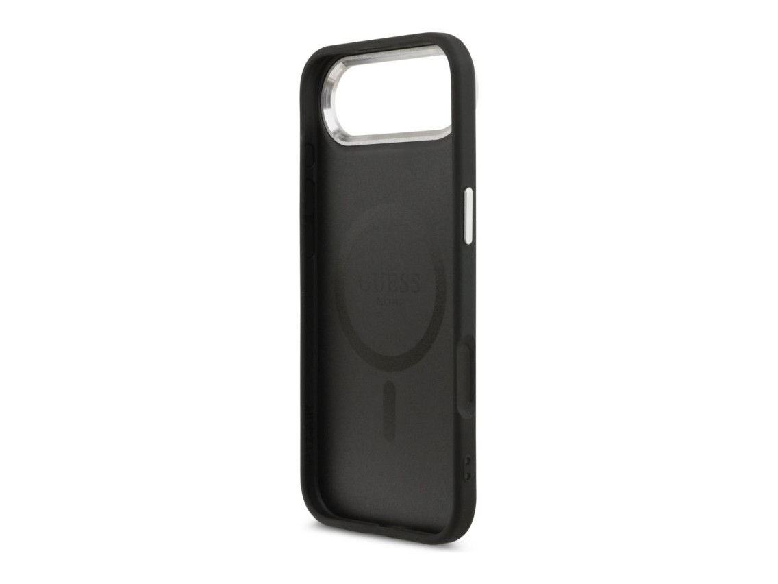 Funda Guess con logo triangular y MagSafe para iPhone Air - Negra