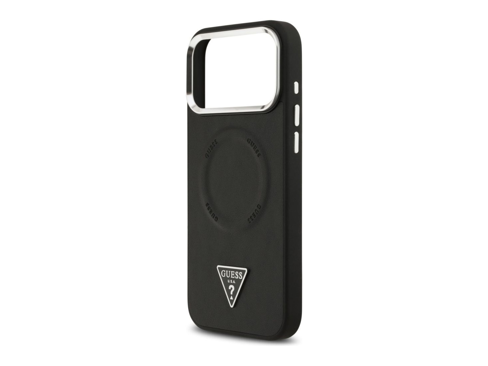 Funda Guess Triangle Logo MagSafe para iPhone 17 Pro - negra