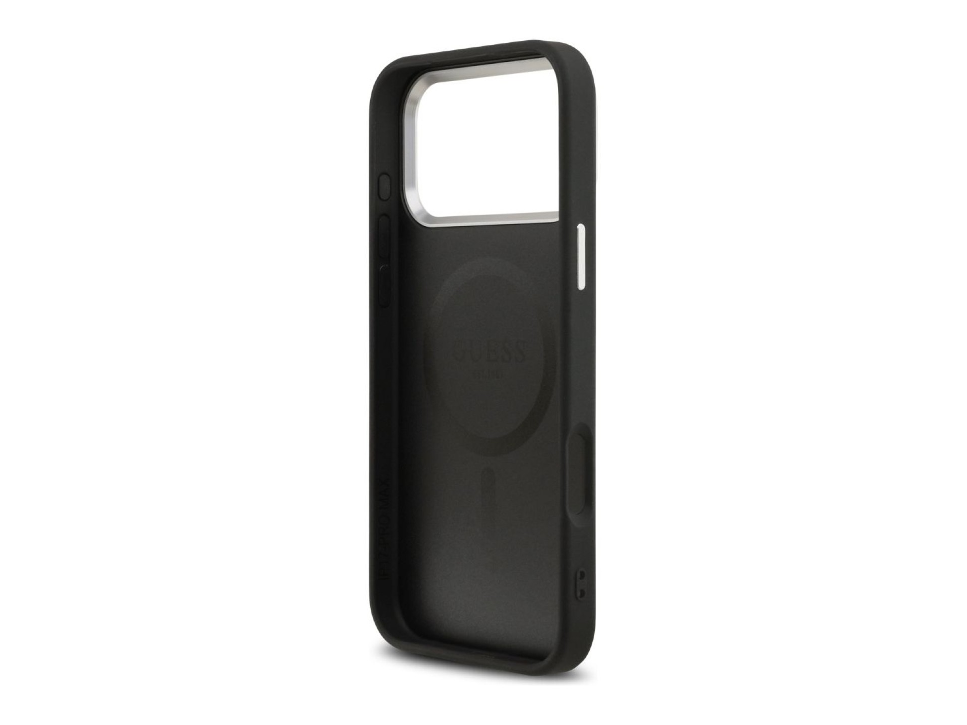 Funda Guess Triangle Logo MagSafe para iPhone 17 Pro - negra