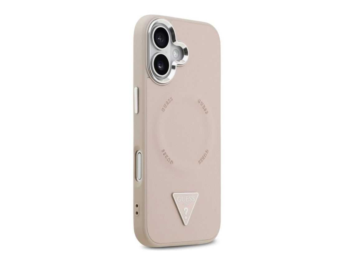 Guess Triangle Logo MagSafe case for iPhone 17 - pink