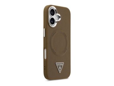 Guess Triangle Logo MagSafe case for iPhone 17 - brown