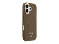 Funda Guess Triangle Logo MagSafe para iPhone 17 - marr�n