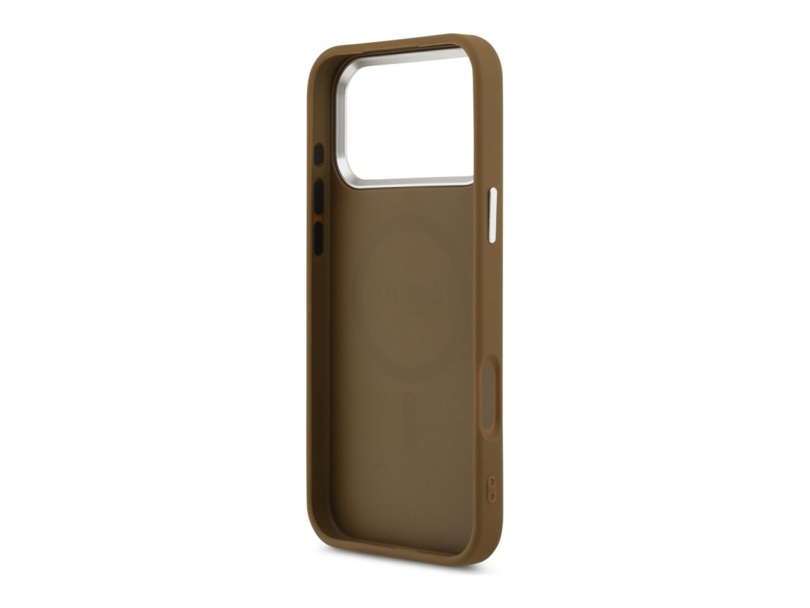 Guess Triangle Logo MagSafe case for iPhone 17 Pro - brown