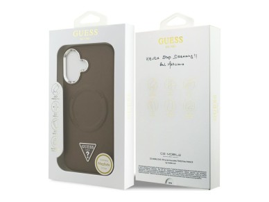 Guess Triangle Logo MagSafe case for iPhone 17 - brown