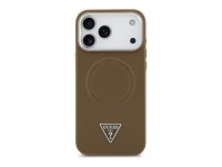 Guess Triangle Logo MagSafe case for iPhone 17 Pro - brown Guess Triangle Logo MagSafe case for iPhone 17 Pro - brown
