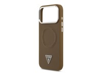 Guess Triangle Logo MagSafe case for iPhone 17 Pro - brown Guess Triangle Logo MagSafe case for iPhone 17 Pro - brown