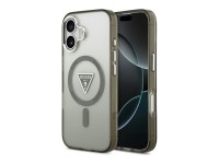 Capa MagSafe Guess IML com log�tipo triangular gradiente para iPhone 17 - verde azeitona