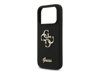 Guess Silicone Big 4G Script Case for iPhone 17 Pro - Black Guess Silicone Big 4G Script Case for iPhone 17 Pro - Black