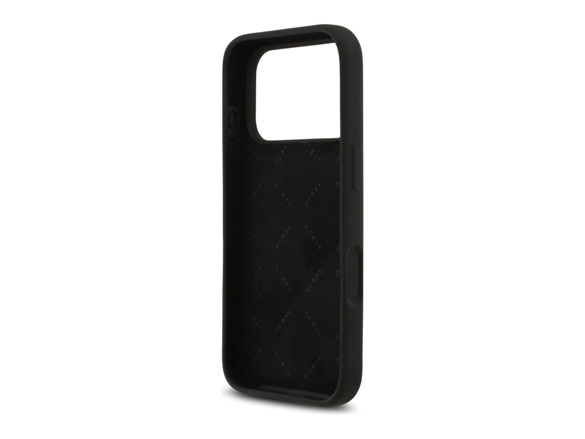 Guess Silicone Big 4G Script Case for iPhone 17 Pro - Black