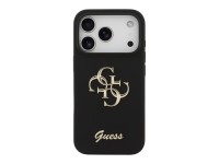 Guess Silicone Big 4G Script Case for iPhone 17 Pro - Black Guess Silicone Big 4G Script Case for iPhone 17 Pro - Black