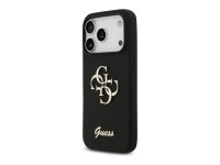 Guess Silicone Big 4G Script Case for iPhone 17 Pro - Black Guess Silicone Big 4G Script Case for iPhone 17 Pro - Black
