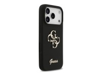 Guess Silicone Big 4G Script Case for iPhone 17 Pro - Black Guess Silicone Big 4G Script Case for iPhone 17 Pro - Black