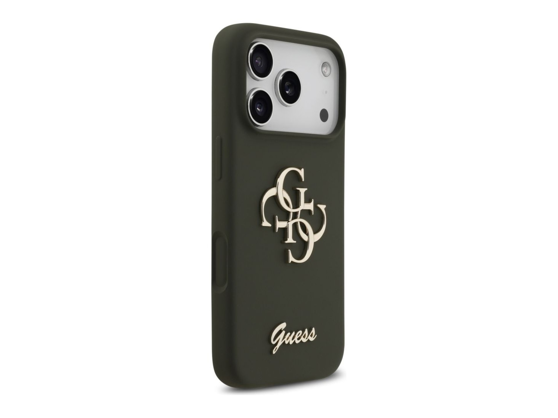 Guess Silicone Big 4G Script Case for iPhone 17 Pro Max - Green