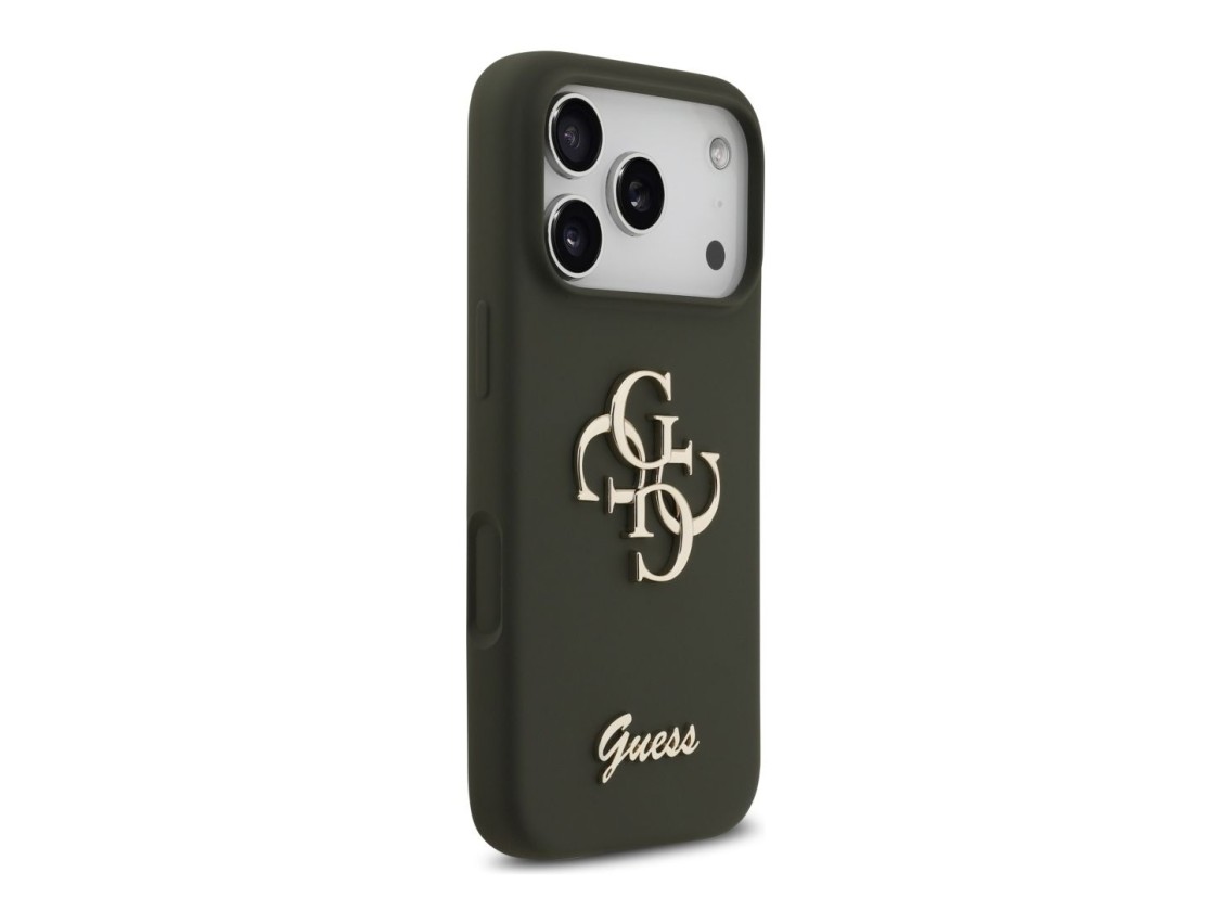 Guess Silicone Big 4G Script Case for iPhone 17 Pro Max - Green