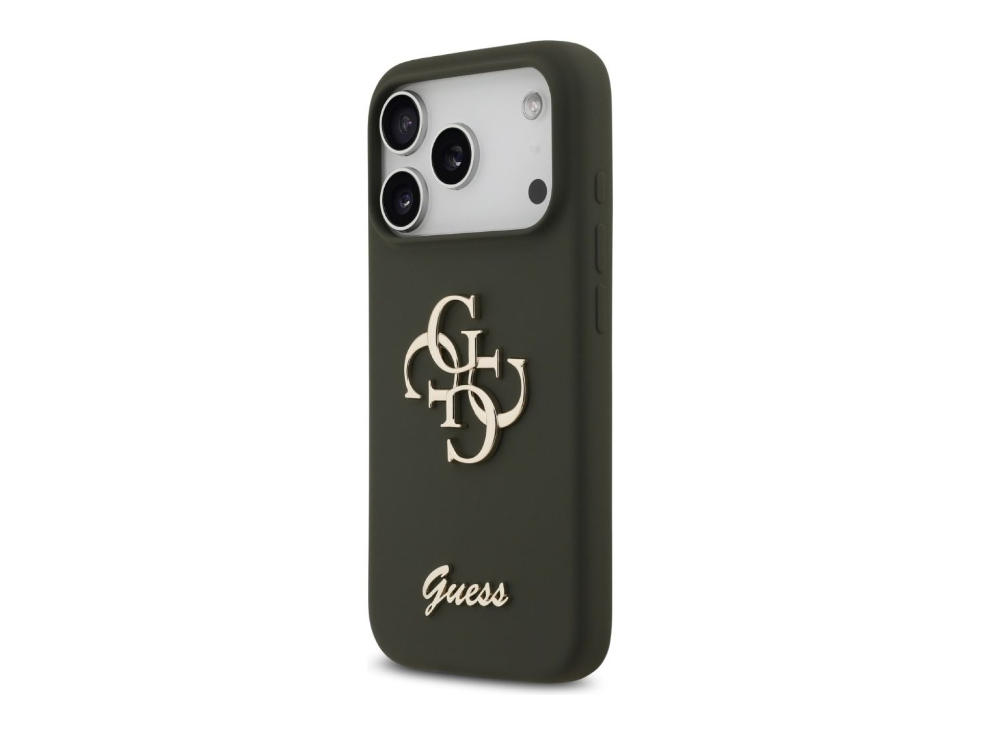 Guess Silicone Big 4G Script Case for iPhone 17 Pro Max - Green