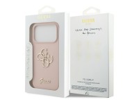 Guess Silicone Big 4G Script Case for iPhone 17 Pro - Pink Guess Silicone Big 4G Script Case for iPhone 17 Pro - Pink