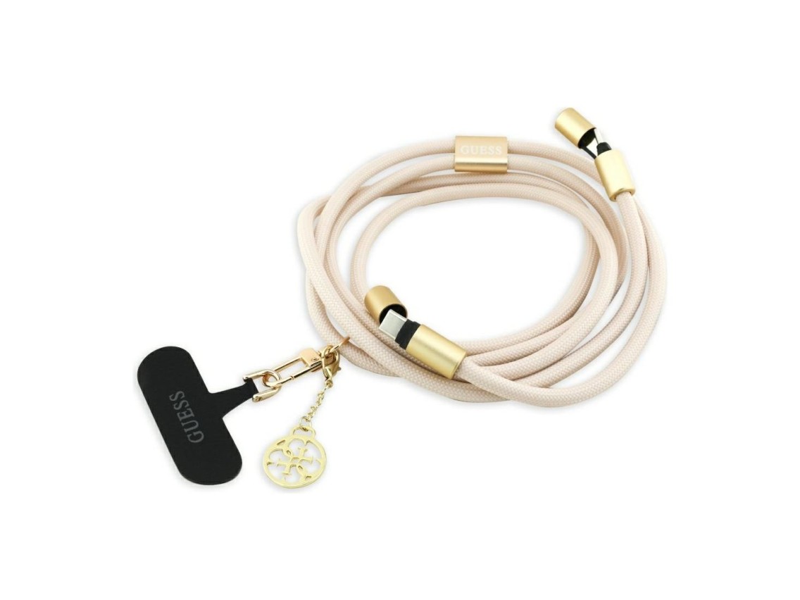 Guess CBDY 4G Charm USB-C / USB-C Cable 150cm - Beige