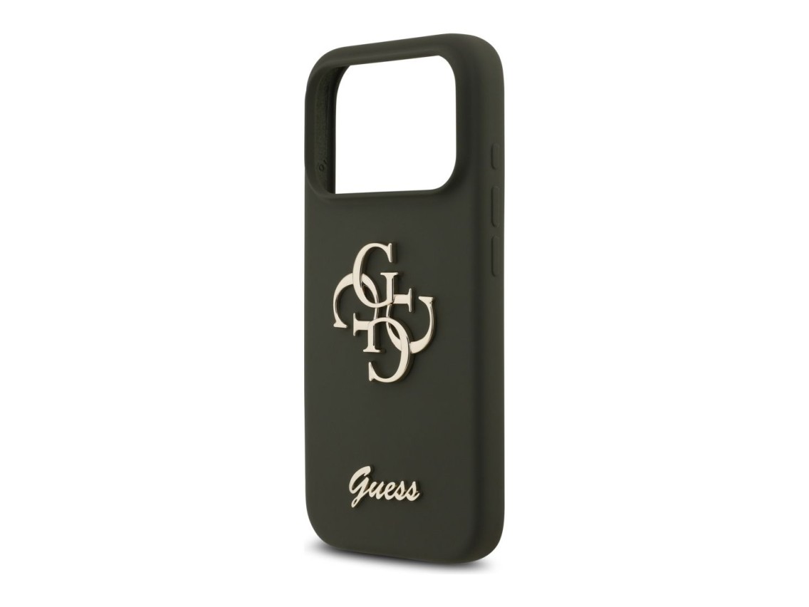 Guess Silicone Big 4G Script Case for iPhone 17 Pro Max - Green