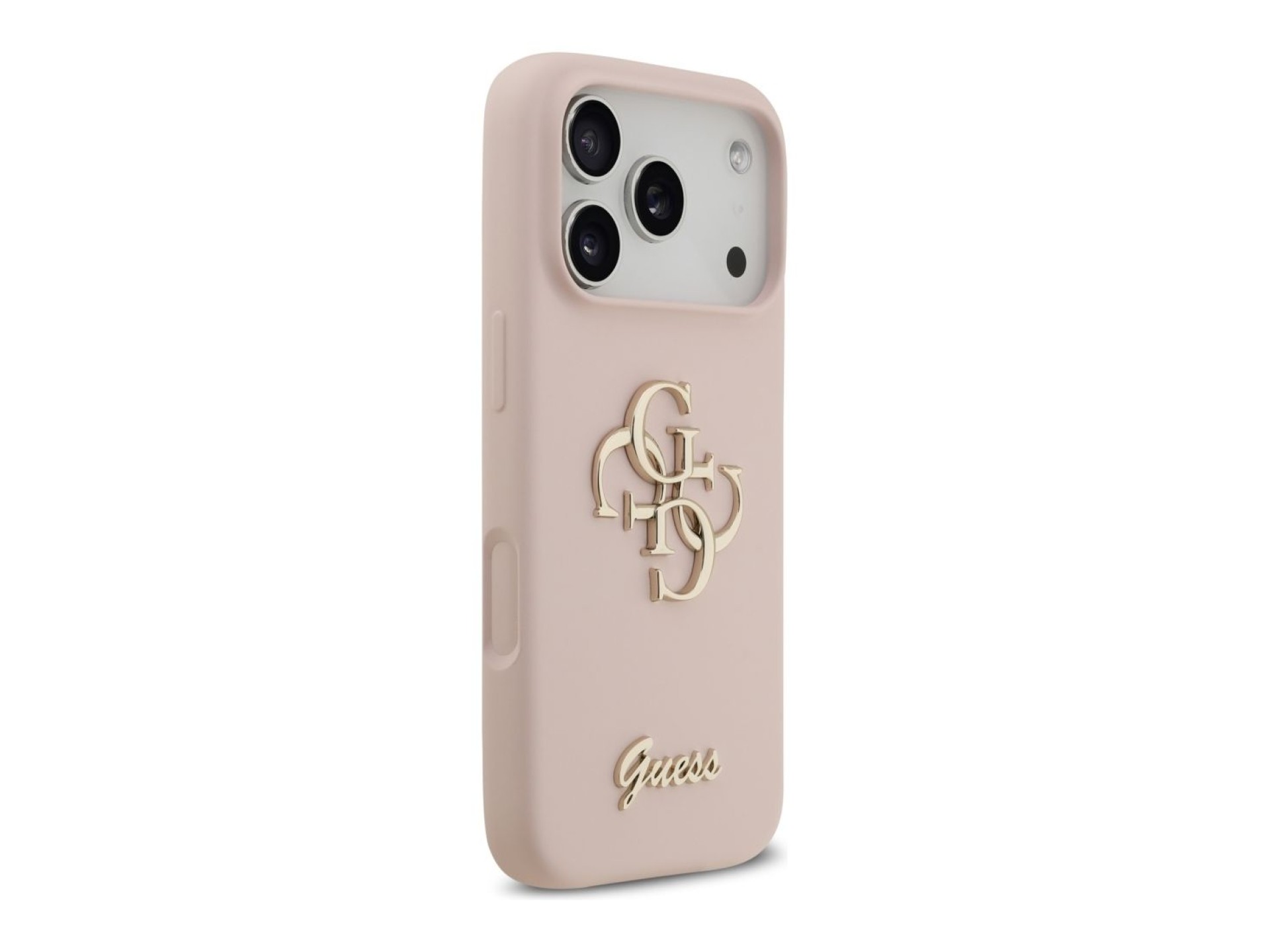 Guess Silicone Big 4G Script Case for iPhone 17 Pro - Pink