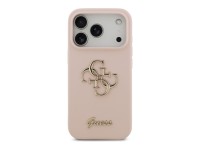 Guess Silicone Big 4G Script Case for iPhone 17 Pro - Pink Guess Silicone Big 4G Script Case for iPhone 17 Pro - Pink