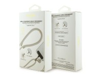 Cabo USB-C/USB-C Guess CBDY 4G Charm de 150 cm - Bege