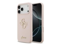 Guess Silicone Big 4G Script Case for iPhone 17 Pro Max - Pink Guess Silicone Big 4G Script Case for iPhone 17 Pro Max - Pink