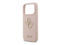 Guess Silicone Big 4G Script Case for iPhone 17 Pro - Pink Guess Silicone Big 4G Script Case for iPhone 17 Pro - Pink