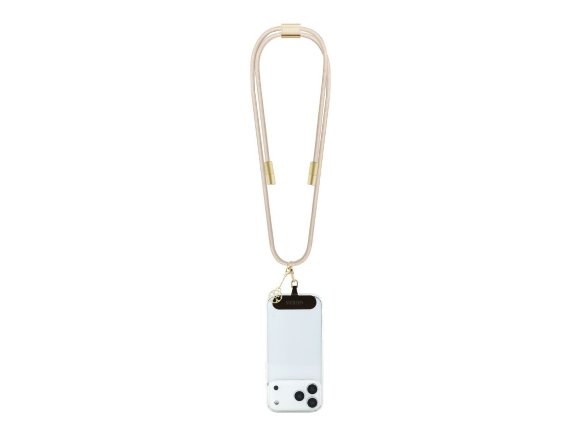 Cabo USB-C/USB-C Guess CBDY 4G Charm de 150 cm - Bege