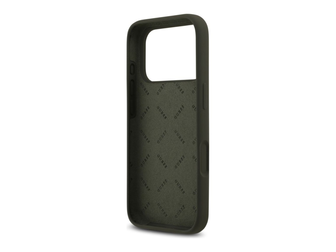 Guess Silicone Big 4G Script Case for iPhone 17 Pro Max - Green