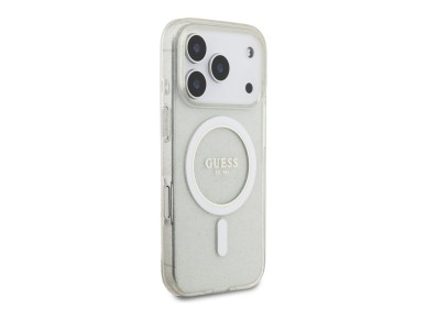Funda Guess IML Glitter Pearl con correa MagSafe para iPhone 17 Pro - Transparente Funda Guess IML Glitter Pearl con correa MagSafe para iPhone 17 Pro - Transparente