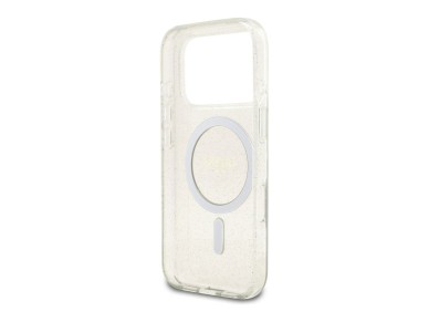 Funda Guess IML Glitter Pearl con correa MagSafe para iPhone 17 Pro - Transparente Funda Guess IML Glitter Pearl con correa MagSafe para iPhone 17 Pro - Transparente