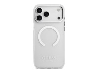 Funda Guess Metal Outline MagSafe para iPhone 17 Pro Max - plateada Funda Guess Metal Outline MagSafe para iPhone 17 Pro Max - plateada