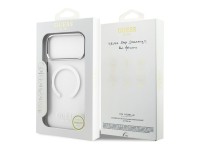 Funda Guess Metal Outline MagSafe para iPhone 17 Pro Max - plateada Funda Guess Metal Outline MagSafe para iPhone 17 Pro Max - plateada