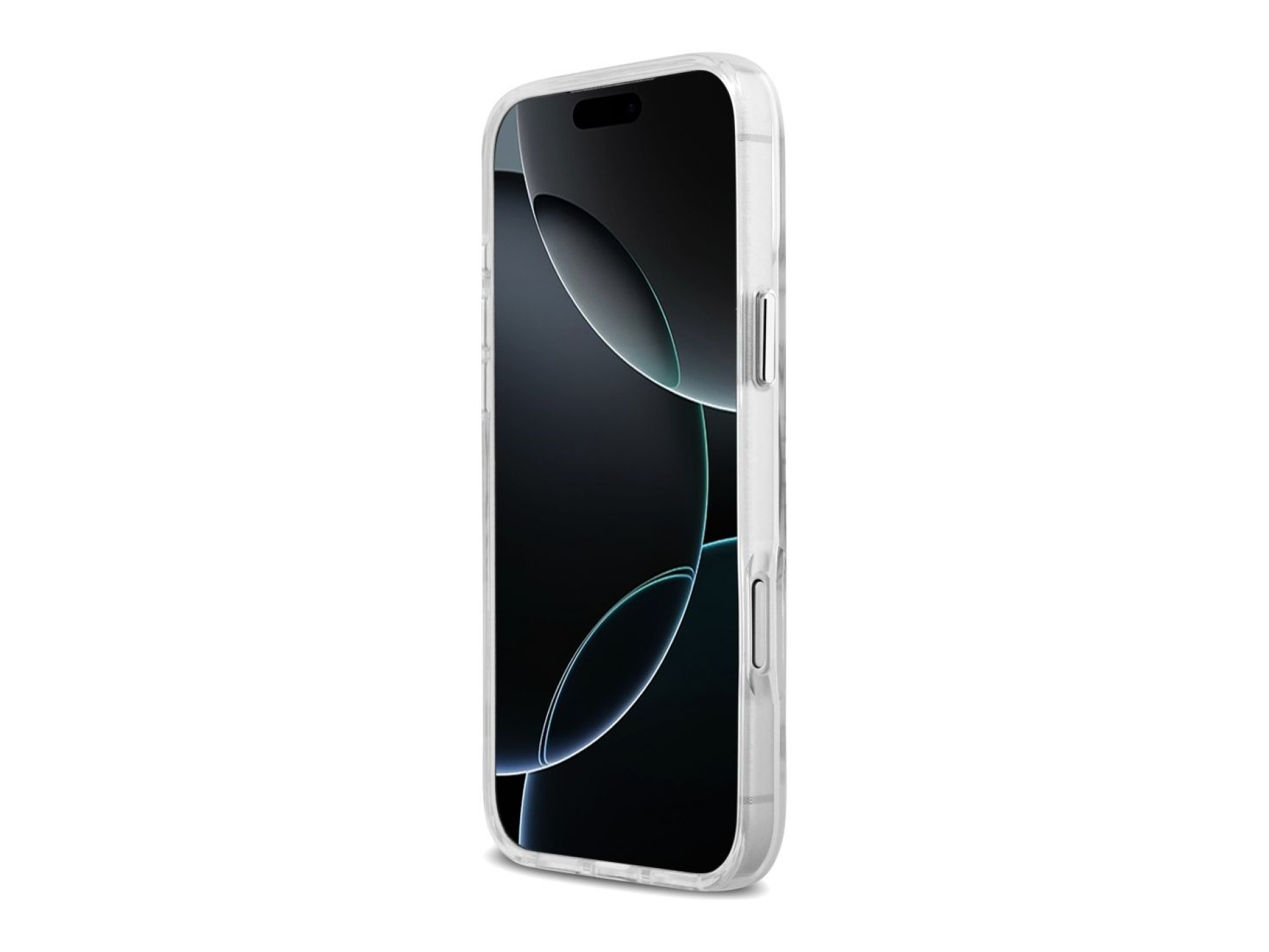 Funda Guess Metal Outline MagSafe para iPhone 17 Pro Max - plateada