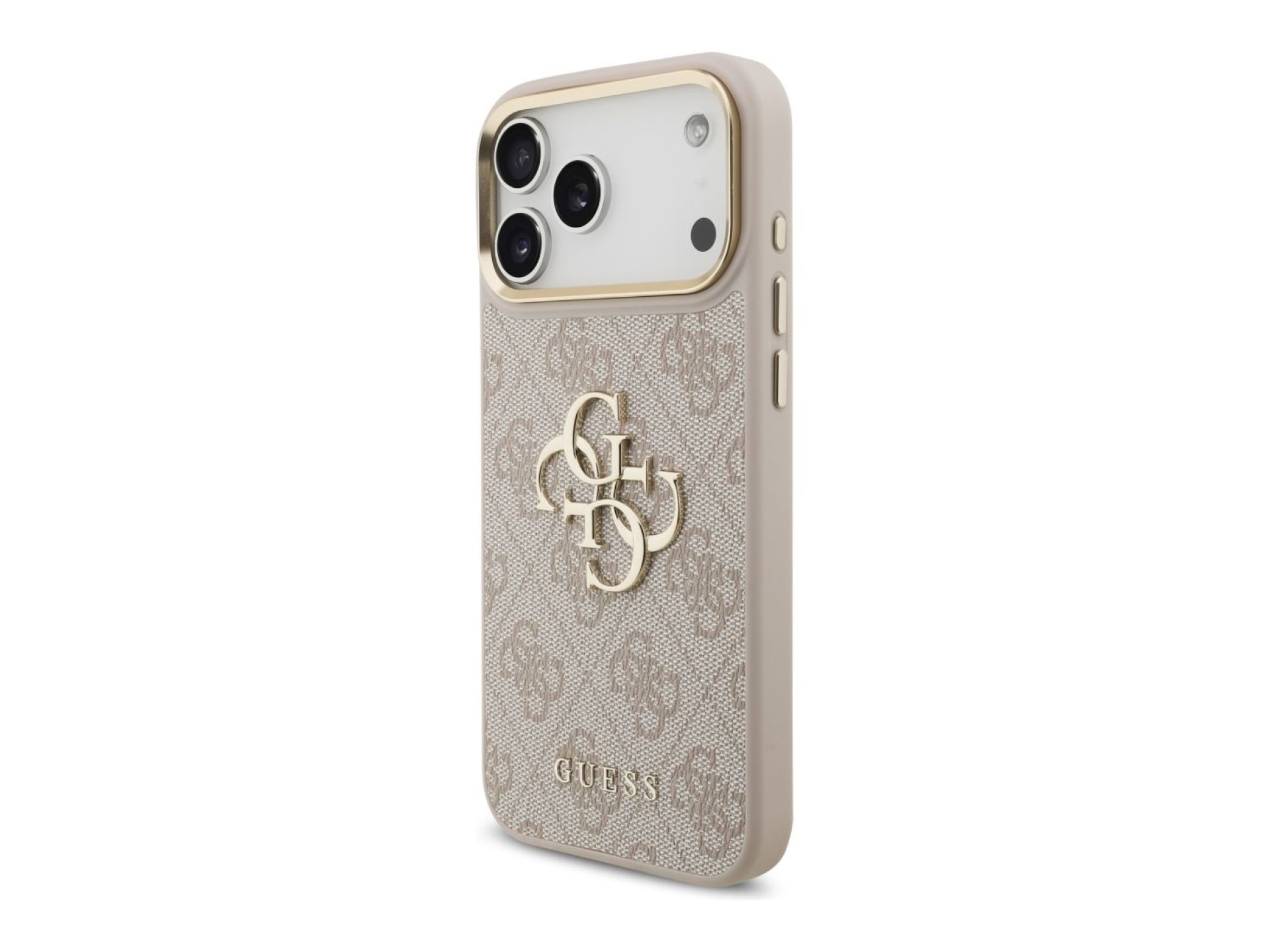 Funda Guess 4G Big 4G Classic Logo con correa grande y botones metálicos para iPhone 17 Pro Max - Ro