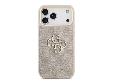 Capa Guess 4G Big 4G Classic Logo com Pega Grande e Bot�es Met�licos para iPhone 17 Pro Max - Rosa