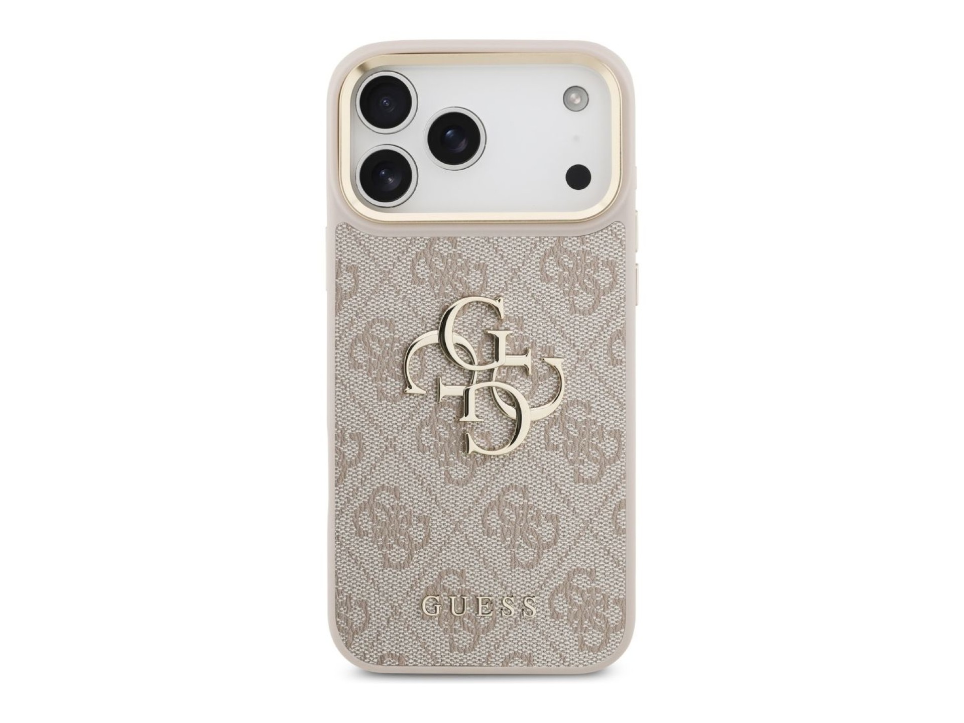 Funda Guess 4G Big 4G Classic Logo con correa grande y botones metálicos para iPhone 17 Pro Max - Ro